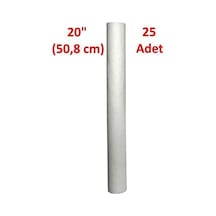 5 Mikron 25 Adet 20 İnch Su Filtresi Sediment Filtre Tortu Filtre Su Arıtma Standart
