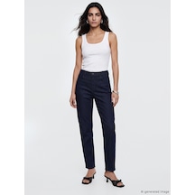 Lcw Grace Mavi Straight Fit Kadın Jean Pantolon
