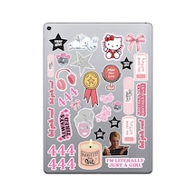 I'm Just A Girl Temalı Manifest Laptop Telefon Tablet Sticker Seti