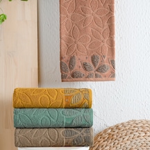 Schafer Home Dolce Jakarlı Havlu 50x90-kiremit Kiremit