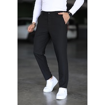 Bürke Erkek Siyah Renk italyan Kesim Slim Fit Kaliteli Kumaş Pantolon