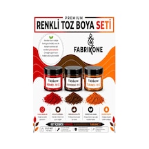 3'lü Set Premium Parafin Soya Wax Toz Mum Boyası Hobi Seti - 10 Cc Kırmızı, Kahverengi, Turuncu Bkfab3kkht10g Çok Renkli