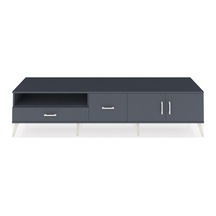 Hyperion Tv Ünitesi 2 Raflı 2 Çekmeceli 2 Kapaklı 220x44x51 Antrasit-antrasit Antrasıt/antrasıt - Antrasıt