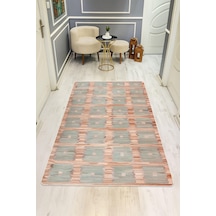 Modern Desenli Dijital Baskı Kaymaz Taban Halı H1082 Renkli