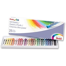 Pentel Arts Oil Pastels 25 Renk Yağlı Pastel Boya Seti
