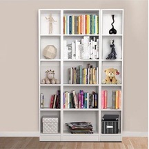 15 Raflı Kitaplık - Beyaz