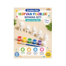 3 Boyutlu Hayvan Figürleri Boyama Seti
