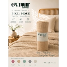 Evnur Home Lüks Pike Çift Kişilik 200x235 Bej