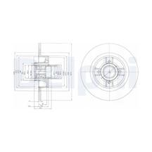 Renault Megane 1 Arka Fren Diski 1999-2003 Delphı Bg9029rs 2adettir