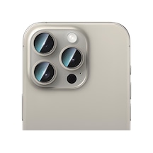 İphone 16 Pro Max Uyumlu Caseworld Alloy Two-color Serisi Lens Koruyucu Gri