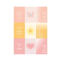 Aesthetic Spiritual Aura Enerji Motto Poster Seti, 9 Adet