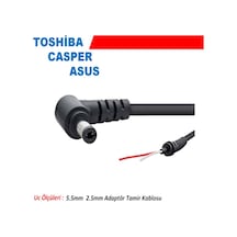 Asus Uyumlu Ta02 Standart Uç Tamir Kablosu 5.5Mm 2.5Mm
