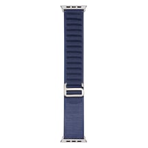 Ekılıf - Apple Uyumlu  Watch 40mm - Kordon Hasır Kordon Band-74 - Lacivert