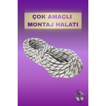10 Metre 10 Mm Kalınlık Örgü Ip Halat Branda Çadır Tente Bağlama Ip