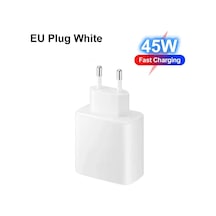 45 W Qc 3.0 Hızlı Charging Tüm Modellerle Uyumlu Pd Type C Turbo Hızlı Şarj Aleti Sadece Başlık Priz