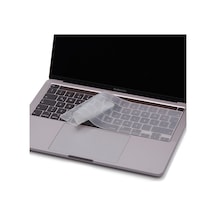 Apple Uyumlu MacBook Pro Klavye Koruyucu 13inç M1-m2 Türkçe Q Touchbarlı A2251 A2289 A2338 A2141 İle Şeffaf