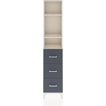 Arges Dolap 3 Raflı 3 Çekmeceli 44x30x221 Aytaşı-antrasit Aytaşı