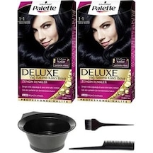 Palette Deluxe Saç Boya 1 - 1 Gece Mavisi+Boyama Seti