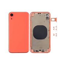Apple Uyumlu iPhone Xr Kasa Boş Kamera Lensi Sim Kart Tepsisi Yan Tuşlarla Birlikte Kasa Boş Mercan İnd08825