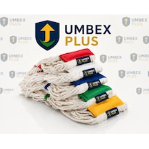 Umbex Plus- Islak Saçaklı Temizlik Arabası Mopu 350 Gr Mop Yedeği Ekstra Kar Beyaz Yüzey Temizlik Mop 5 Lu Paket