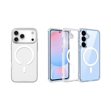 Magsafe İle Uyumlu Şeffaf, Kamera Çıkıntılı Korumalı Darbe Emici Kapak Kablosuz Wireless Şarj Destekli Silikon Telefon Kılıfı A56 Sku: Smg8690010139030