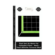 Özel Seri Kr-neon-yşl - Voleybol Filesi - Neon - Yeşil Aktivite Turnuva Okul