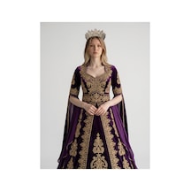 Golden Night Crown-gelin,kına,nişan,söz,after,bride,party Taç Lila - 889679471 Lila