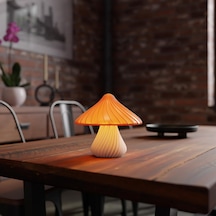 Mantar Gece Lambası Modern Dekoratif Masa Lambası Çocuk Odası, Yatak Başlığı, Ofis & Salon İçin Led Aydınlatma E14 Duy, Çevre Dostu Tasarım .