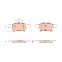 Renault Laguna 2 Arka Fren Balatasi 2001-2009 Trw Gdb2033