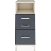 Hyperion Komodin Tek Raflı 3 Çekmeceli 44x44x106 Aytaşı-antrasit Aytaşı