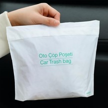 Kendinden Yapışkanlı Tek Kullanımlık Oto Çöp Poşeti, 20 Li Paket, Sızdırmaz Ve Dayanıklı Araç İçi Torba, Seyahat İçin Hijyenik Kullan At, 23x18.5 Cm Araba Aksesuarı