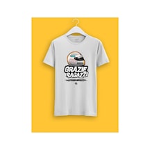 Tarzsokak Sebastian Vettel Grazie Ragazzi T-shirt Beyaz