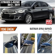 Citroen C Elysee 2012-2019 Batman Yarasa Ayna Kapağı Piano Black
