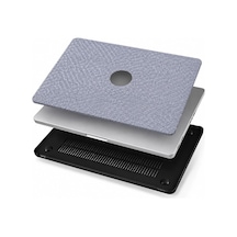 Macbook Air 13.6 İnç Kılıf Sert Koruyucu Kapak Hard Case A2681 A3113 A3240 A3449 M2 M3 M4 M5 Uyumlu Dokulu Desenli İnce Hafif Havalandırmalı Açık Mavi Belirtilmemiş
