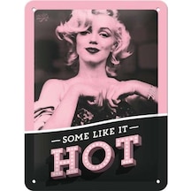 Nostalgic Art Marilyn Some Like Kabartmalı Metal Duvar Panosu-7.5 Cm