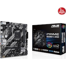 Asus Prıme B550m-k Argb Ddr4 5100mhz Matx M.2 Amd Hdmı Dp Am4