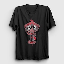 Presmono Unisex Civil War Guns N' Roses T-shirt Siyah