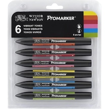Winsor&Newton ProMarker Güçlü Tonlar 6 lı Set