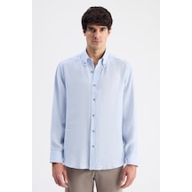 D'S Damat Ds Damat Comfort Açık Mavi Düz Gömlek 6hc020302304m 603922