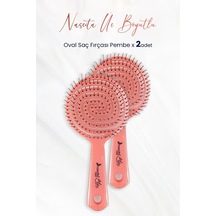 Nascita Professional Üç Boyutlu Oval Saç Fırçası Pembe X 2 Adet 0