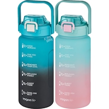 Vagonlife 2'li Ekonomik Motivasyon Matara Seti 1500 ML Büyük Boy