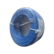 7 Damarlı Kalaylı Tam Bakır Montaj Kablosu 0.22 Mm 100 Metre Mavi