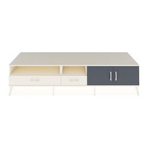 Kronos Tv Ünitesi 3 Raflı 2 Çekmeceli 2 Kapaklı 220x59x51 Aytaşı-antrasit/aytaşı Antrasıt/aytası - Aytası
