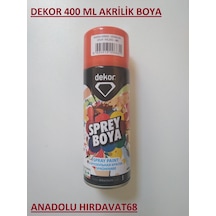 Dekor 400 ML Tampon Boyası Sprey Boya Makina Kırmızı Sprey Boya