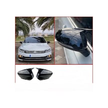 Volksvagen Passat B8 2014-2019 Parlak Siyah Batman Ayna Kapagı