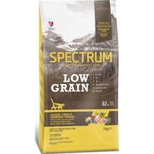 Spectrum Low Grain Tavuklu Hindili Kızılcıklı Yetişkin Kedi Maması 2 KG