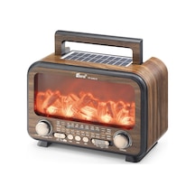 Bluetooth Solar Panelli Fm Radyo Usb Tf Nostaljik Hoparlör A Tdrtr