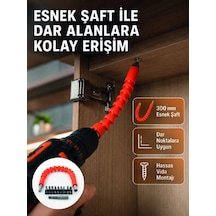 12 Parça Esnek Bits Uç Seti 300 Mm Esnek Şaftlı Tornavida Uç Seti 32925400