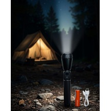 El Feneri 60w Led 9000mah Uczzzrt260fener-5 Siyah