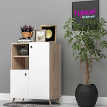 Sade Çok Amaçlı Dolap Mdf Beyaz